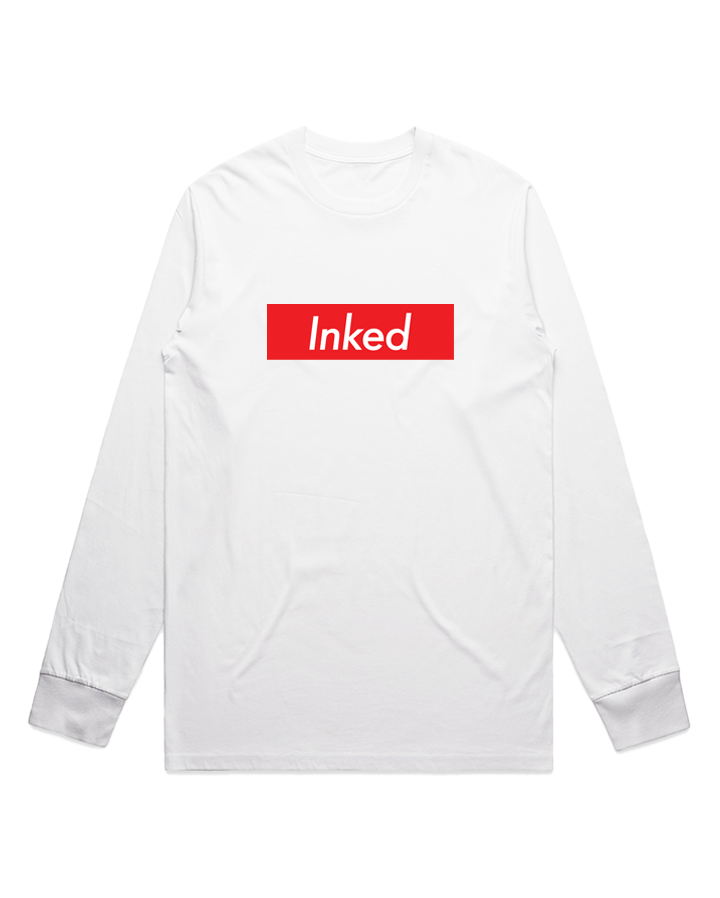 Inked Long Sleeve Tee - White